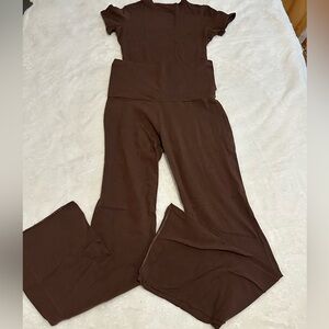 Brown Boot Cut & Flare Pants